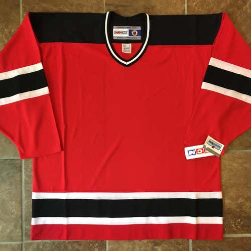 New Jersey Devils Style Red Adult XL CCM Jersey
