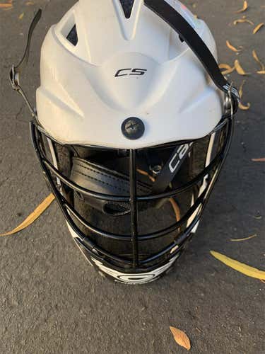 White Used Player's Cascade Cs Helmet