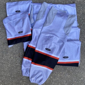 TEAM SET AK Edge Style Pro Stock Hockey Socks Gray KC Mavericks 9172