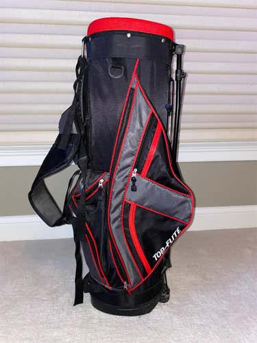 Black, Gray, And Red Unisex Top Flite Bag