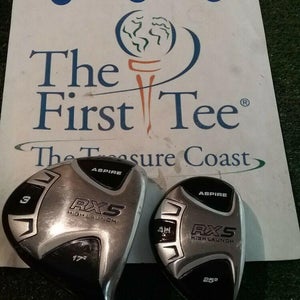 Aspire RX5 High Launch Wood & Hybrid set (3 Wood & 4 Hybrid) Regular Graphite