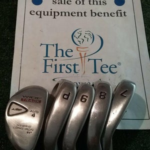 AMF Wide Track AVS Irons & Hybrid set 7-PW, 4H Steel shafts