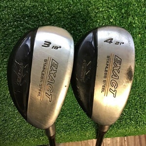 Synergy Exact Hybrid Set 3-(18*) And 4-(31*) With Mid-Firm Graphite Shafts