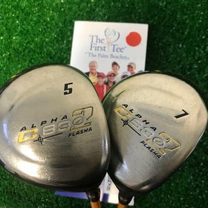 Alpha C830 Plasma 2 5-7 Woods Set Graphite