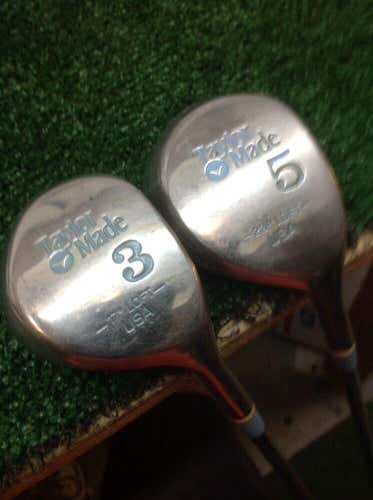 TaylorMade Ladies Pittsburgh Persimmon 3 and 5 Woods Set