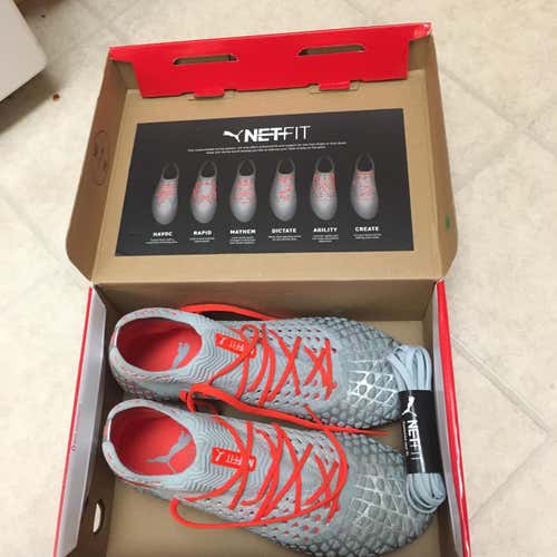 Gray Adult Size 9.5 (Women's 10.5) Puma Cleats