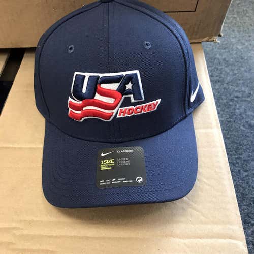 USA Hockey Nike Hat New