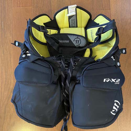 Warrior Black Used Junior Medium Ritual X2 Hockey Goalie Pants
