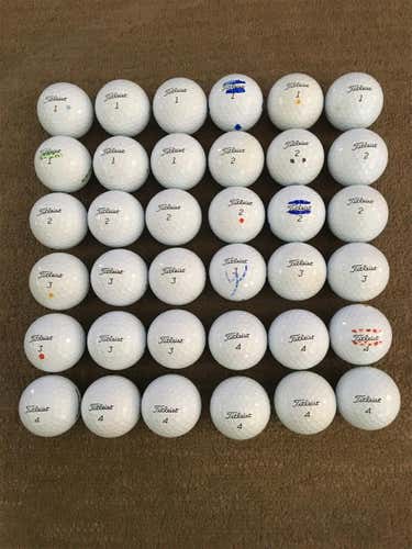 White Used Titleist AVX 36 Pack (3 Dozen) Balls