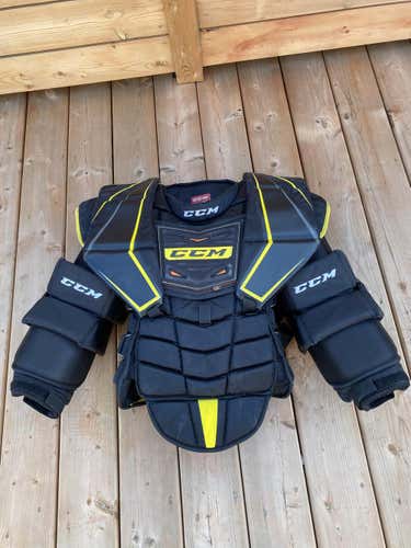 Used Senior Large CCM Premier Pro Chest and Arm Protector Goalie Chest Protector Pro Stock
