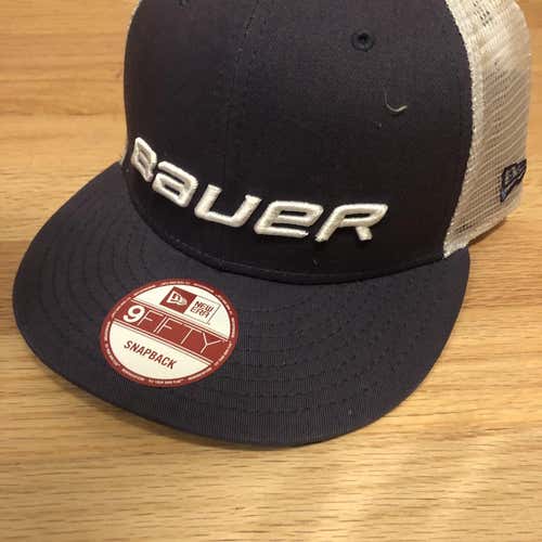 Bauer New Era 9fifty Gray SnapBack Flatbrim Hat