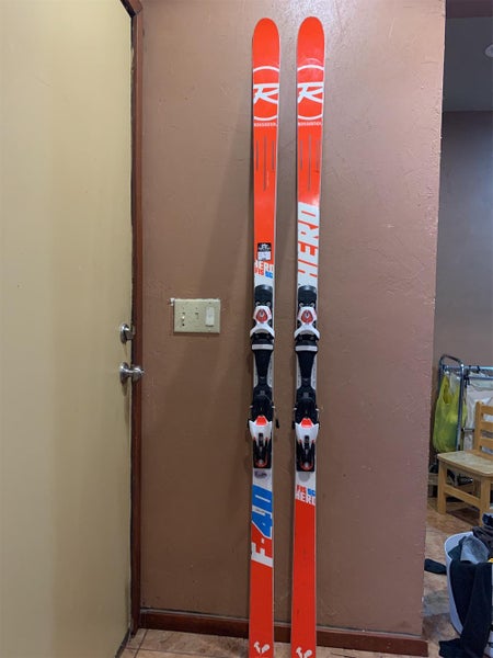 Rossignol SG 205 40m FIS SG Hero skis With Bindings Max Din 15 Skis