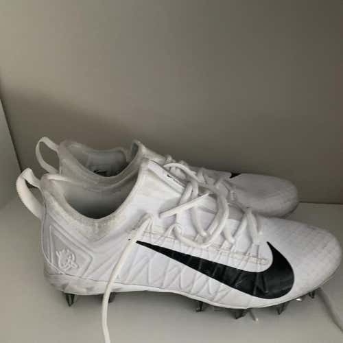 White Nike Hurache 7 Lacrosse Cleat Size 10 Men’s