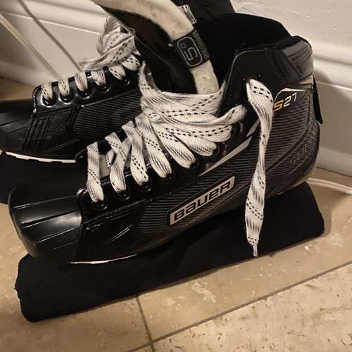 Junior Bauer Supreme S27 Regular Width Size 5.5 Hockey Goalie Skates
