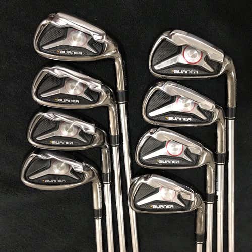 Men's Right Handed Burner Regular Flex Steel Shaft Iron Set