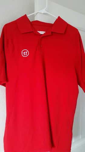 Red Used Adult Men's XL Warrior Polo Shirt