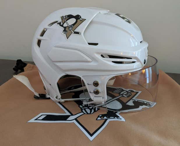 Pittsburgh Penguins Pro Stock Warrior Helmet with Helmet Bag