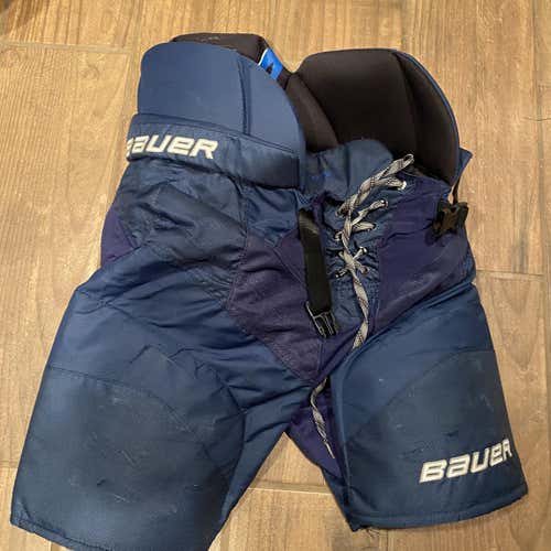 Blue Senior Medium Bauer Hockey Pants