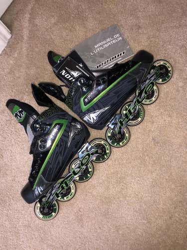 NEW Mission Axiom T6 Inline Roller Hockey Skates Senior Size 8.5D