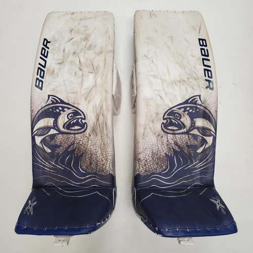 Used Pro Stock Bauer Vapor 2X Pro Goalie Pads - OHL - Extra Large/37" (PAD049)