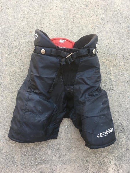 Black Youth Large CCM U fit03 LE Hockey Pants