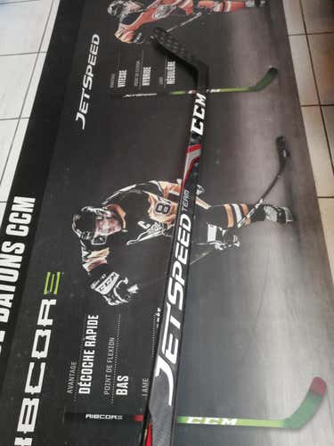 P28 | 75 Flex | CCM JetSpeed FT2 Team Left handed Hockey Stick Toe Pattern Pro Stock