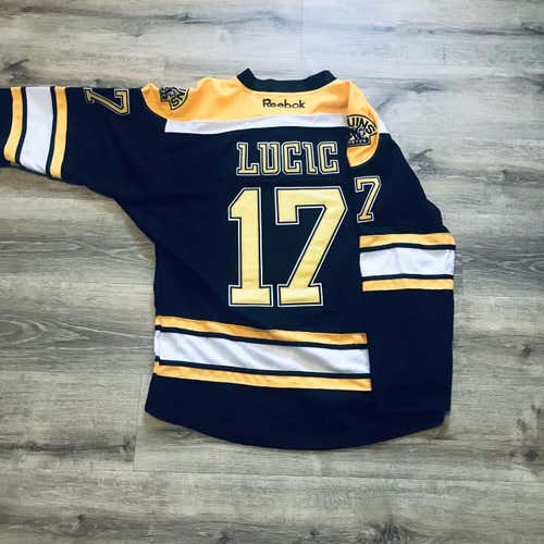 Bruins Milan Lucic Men's Size 50 Reebok - Black Home Jersey