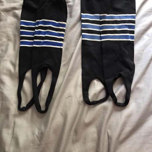 Black Blue & White Baseball Stirrups (2 Pack)