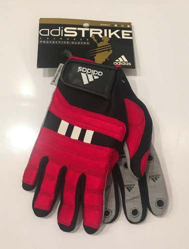 New Adidas Women's Lacrosse AdiStrike Player's Gloves