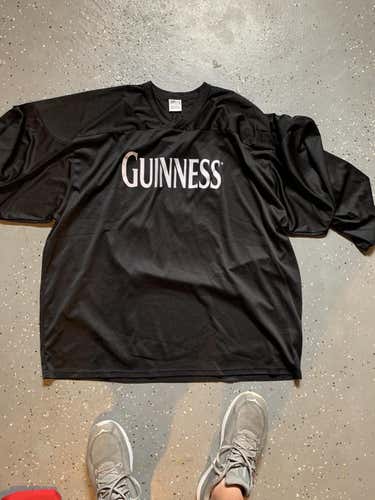 Black CCM Guinness Used Adult XL Men's League Jersey