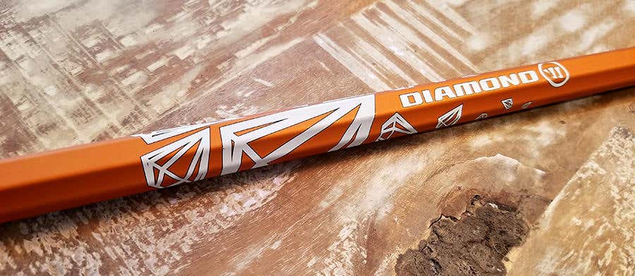 New Warrior Lacrosse Krypto Pro Diamond Defense 60" Shaft Orange/White