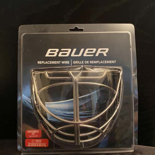 New Senior Bauer S18 Goal Cage NME RP Hybrid Cateye Silver