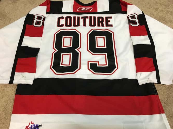 LOGAN COUTURE 06'07 White Ottawa 67's Game Worn Used Jersey COA