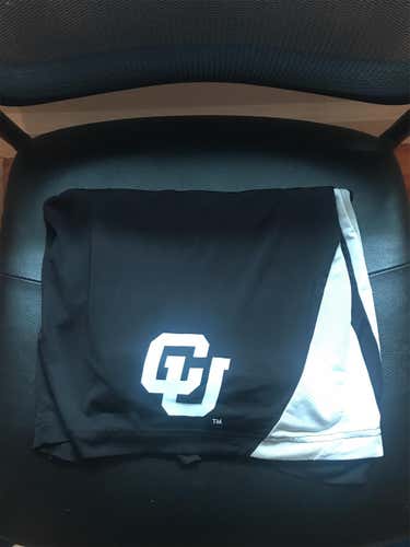CU Boulder Mens Lacrosse Black Game Shorts