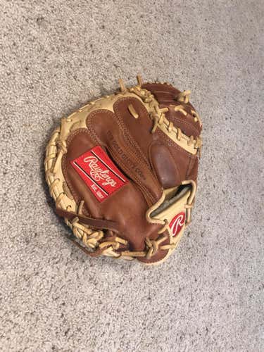Brown High School/College Catcher's Gold Glove Elite 32.5" Baseball Glove