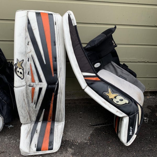 White Senior 36" Brian's Subzero 6.0 Pro Stock Goalie Leg Pads