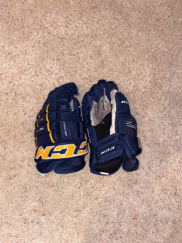 Blue Senior CCM 4R Pro 14" Pro Stock Gloves