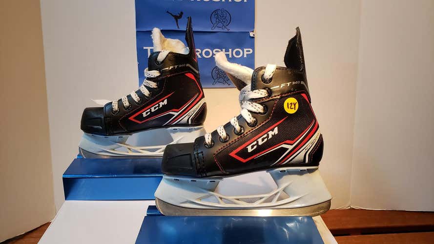 Used Youth CCM JetSpeed FT340 Hockey Skates Size 12