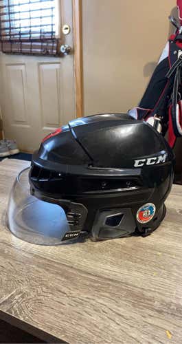 Black Used Large CCM Helmet