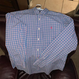 Blue Men's Medium Polo Shirt