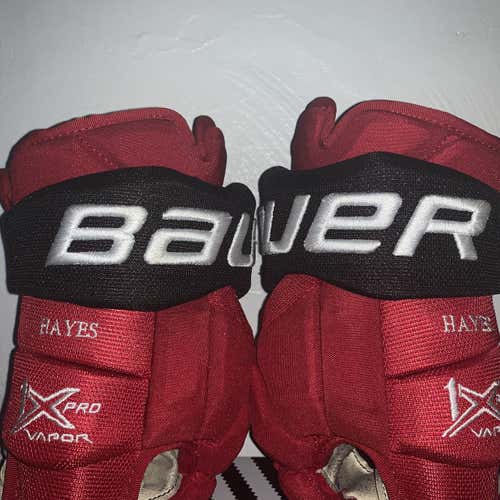 MINT Bauer Vapor 1X Pro 14” Pro Stock NJ Devils Gloves