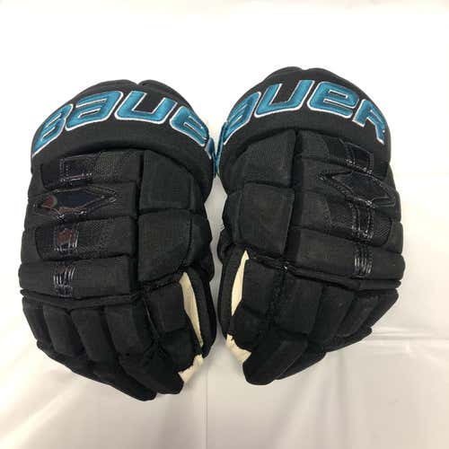 New Bauer Nexus 1N 13" SAN JOSE SHARKS TEAM ISSUE Pro Stock Gloves