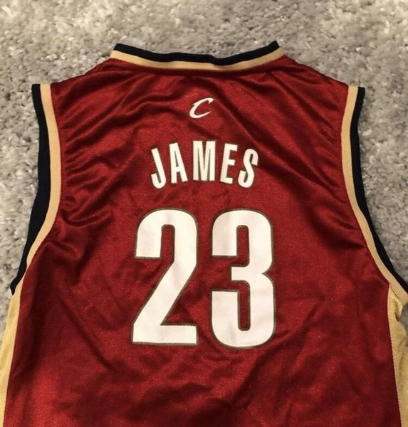 2004 LeBron James Cleveland Cavaliers Reebok Authentic NBA Jersey Size 48 –  Rare VNTG