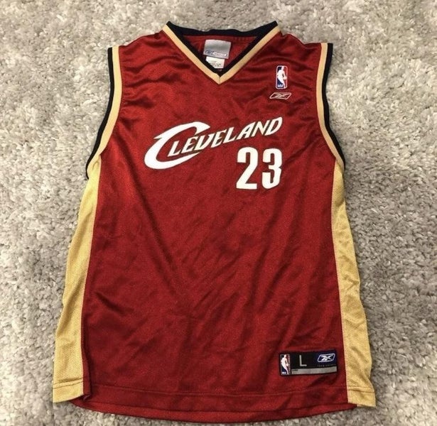 Rare Vintage Reebok NBA Cleveland Cavaliers LeBron James Rookie Jersey