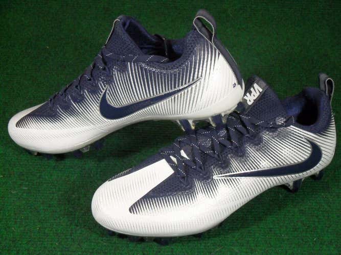 New Nike VPR Vapor Untouchable Pro Low TD Football Cleats Navy Blue White 12.5