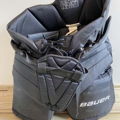 Black Junior Large Bauer S170 Hockey Goalie Pants