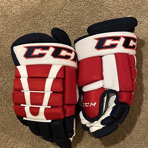 (NEW) CCM HG96 14" PRO STOCK GLOVES (NAVY/RED/WHITE)