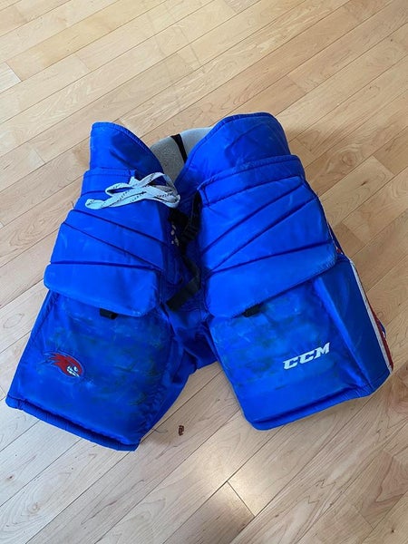 Blue Used Senior XL CCM HPG Hockey Goalie Pants Pro Stock