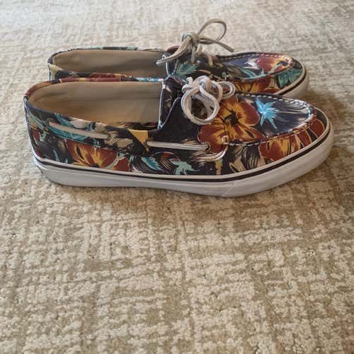 Men's Sperry Topsider Hawaiian Floral Canvas Boat Shoes Aloha Sneakers Size Men's 10.5 (W 11.5)