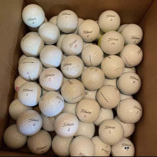 Used Titleist 50 Pack Balls